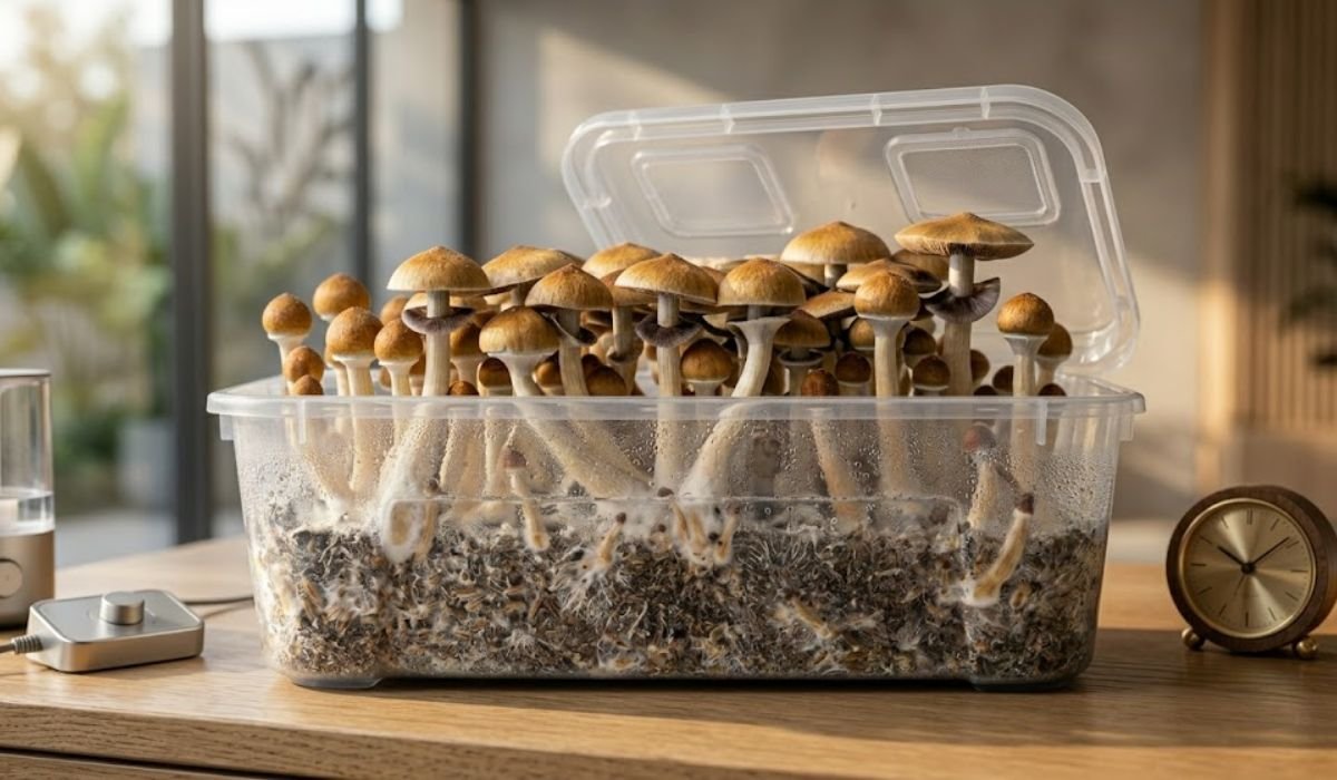 Magic Mushroom Growkit Thai kaufen – Thailändische Zauberpilze 2 Magic Mushroom Growkit Thai Anbau zu Hause – fertige Zuchtbox am Fensterbrett